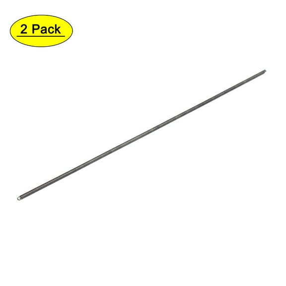 0.5mmx3mmx300mm Spring Steel Extension Tension Springs Black 2Pcs