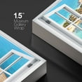 thumbnail image 4 of wall26 Canvas Print Wall Art Window View Aerial Tropical Paradise Ocean Island Wilderness Nature Photography Realism Scenic Landscape Colorful Multicolor for Living Room, Bedroom, Office - 16"x2, 4 of 5