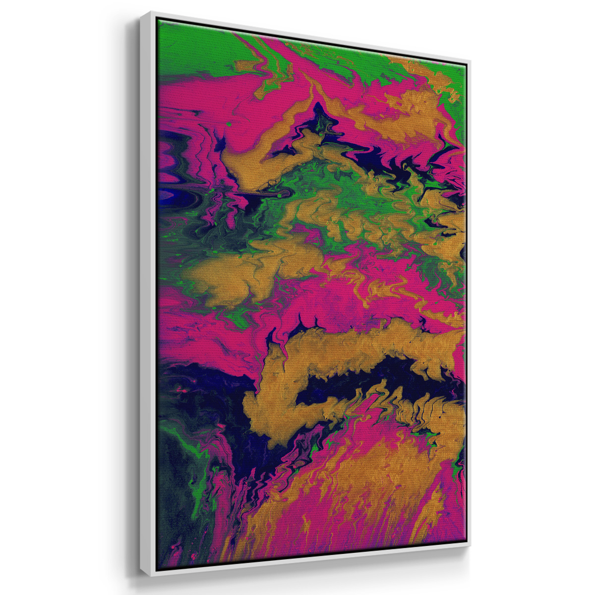 M48 Framed Premium Gallery Wrapped Canvas - Ready to Hang - 27 x 41 - White Floating Frame