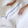 thumbnail image 5 of Subrtex Vintage 300 Thread Count White Solid Cotton Pillowcases, Queen, (2 Count), 5 of 7
