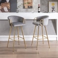 thumbnail image 6 of Fabric bar stools with chrome base | Ideal for commercial or home bars | Enhance the overall aesthetic, 6 of 7