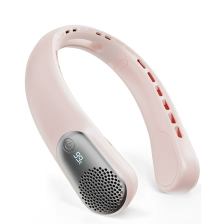 Neck Fan, Portable Fan, Hands Free Bladeless Fan, Rechargeable Personal Fan, 5200mAh, 360Â° Cooling, 3 Speeds Adjustable