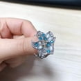 thumbnail image 3 of K-KED Women Multicolor 925 Silver Rings Cubic Zirconia Wedding Delicate Jewelry Gift Size 6-10-#1-10, 3 of 6