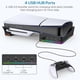 thumbnail image 4 of PS5 Slim Horizontal Stand, RGB Horizontal Stand Compatible with Playstation 5 Slim Disc & Digital, with 14 Light Mode and 4 USB Hubs, 4 of 5