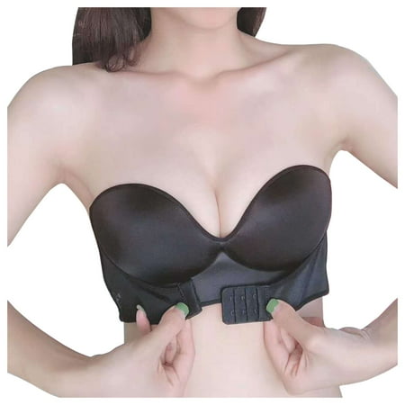 

UmitayWome Strapless Non-Slip Adjustment Rimless Dress Bra