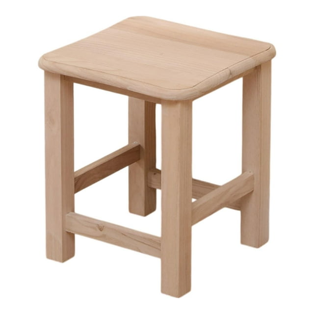 Taburete de madera con reposapiés, banco para sentarse, ocio, jardín, macetero, expositor Estilo a