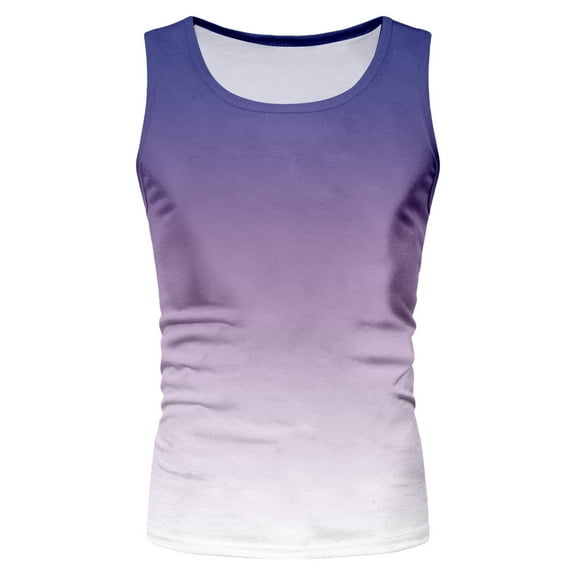 UAYOTSE Tank Tops for Men Shirts Sleeveless Muscle Tank Top Gym Workout Tank Top Athletic Clothes,XL Purple