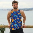 thumbnail image 6 of Fuzoiu Colorful Yin Yang Print Men's Workout Tank Tops,Sleeveless Gym Shirt Quick Dry,Fitness Bodybuilding T-Shirt,Muscle Athletic Workout Tee-4X-Large, 6 of 7