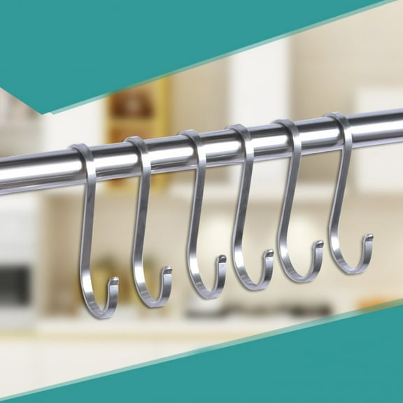 OFFIGAM Heavy Duty Flat S Hanger Hooks for Pans and Pots Organizer, , 20 Pieces Kitchen Storage
