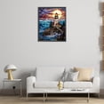 thumbnail image 2 of (sz4695) Pintura Cristal Faro Diamante Serie Paisaje Resina 40*50CM, 2 of 9