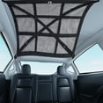thumbnail image 6 of SNGMN SUV Roof Storage Net – Heavy-Duty Overhead Car Organizer with Double Zipper, 70x50cm Mesh Bag, 6 of 7