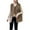 Khaki, variant on Fartey Fleece Vest for Women Trendy Zip Up Sleeveless Collarless Sherpa Vests Casual Comfy Winter Warm Waistcoat with Pockets M