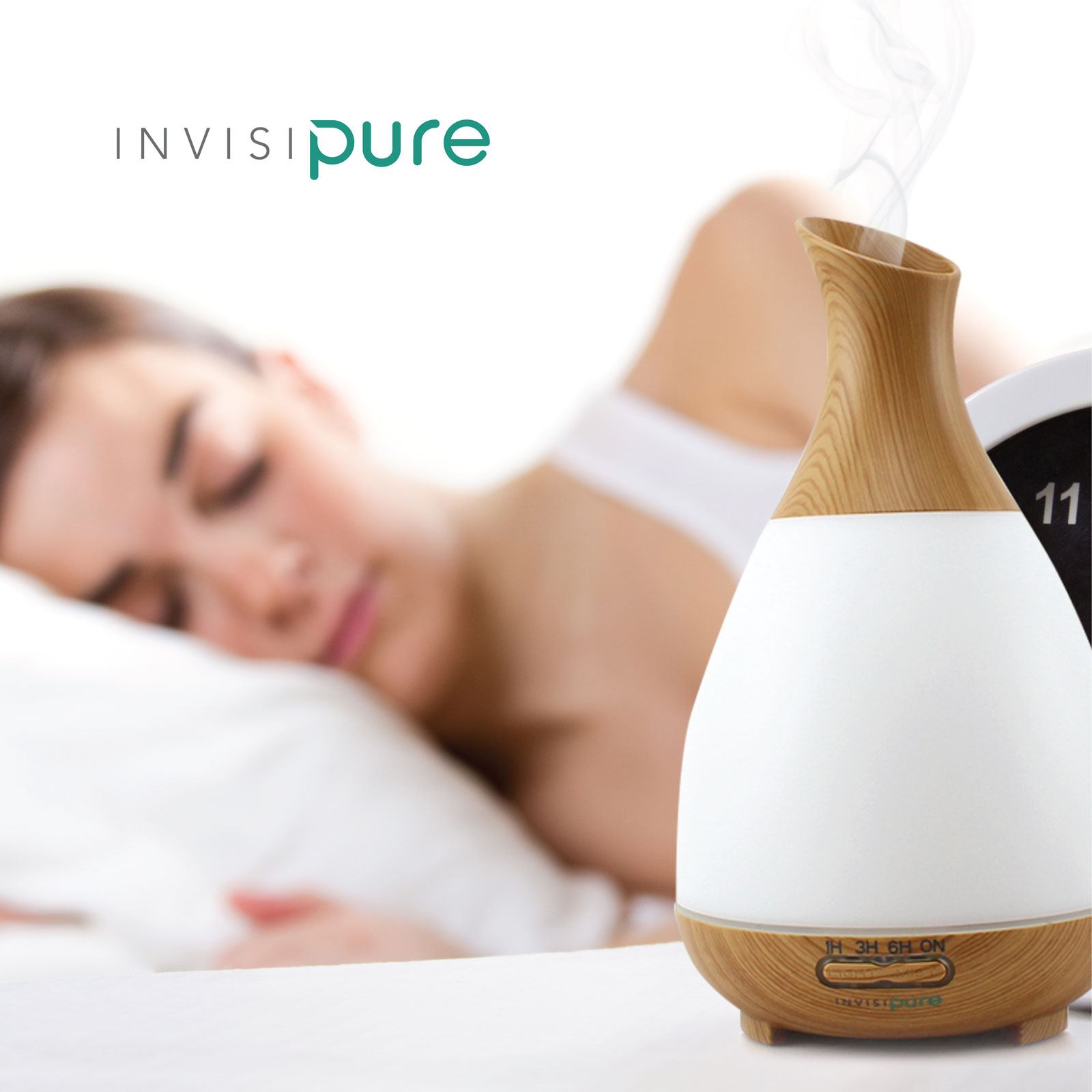 InvisiPure Alta Aromatherapy Diffuser - 200ml - Adjustable Mist, 7 Color LED, and Automatic Shutoff - image 4 of 4