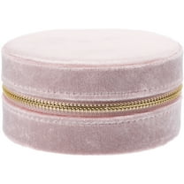 Ferencaa Round Jewelry Box Portable Earring Jewelry Box Necklace Earring Box Travel Jewelry Case