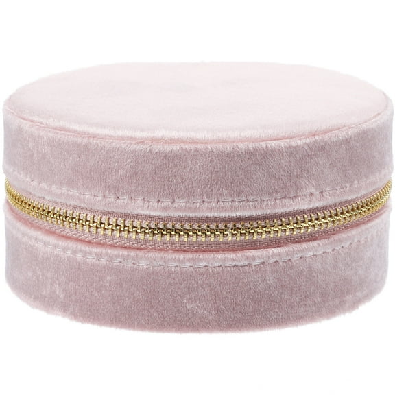 Ferencaa Round Jewelry Box Portable Earring Jewelry Box Necklace Earring Box Travel Jewelry Case