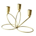 thumbnail image 2 of Candelabro Candelabro 21x10.5x15.5cm para Festivales Celebraciones Accesorios Dorado, 2 of 9