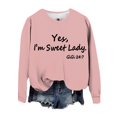 thumbnail image 4 of WEAIXIMIUNG Sweat-Shirt Graphique pour Femmes avec Capuche Automne et Hiver Imprimé Lettre Col Rond Épaule Manches Longues Pull Décontracté (3), 4 of 4