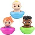 thumbnail image 1 of Set de juguetes acuáticos Jazwares CocoMelon, paquete de 3 JJ, Cody, YoYo 18mo+, 1 of 7