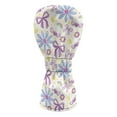thumbnail image 2 of Yuyamidu Hippie Flowers Golf Headcovers, Waterproof Golf Head Covers for Hybrid Fairway Wood Driver Bow PU Leather Golf Head Protective Cover, 2 of 7