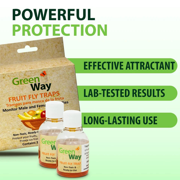 Fruit Fly Trap - Easy-To-Use Long-Lasting - 2 Pack by GreenWay
