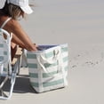 thumbnail image 6 of Sunnylife: Light Cooler Tote - La Palma Sage Stripe - 6Gal, Insulates Hot Or Cold Up To 3 hrs, Food & Drinks, Collapsible, Beach-Pool-Outdoor-Party, 6 of 7