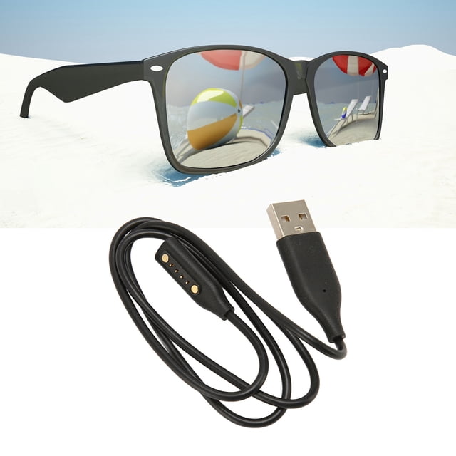 Cable De Carga Para Gafas De Sol Con Sonido, Cable De Carga USB Magnético Compacto Y Eficiente De 2 Pies, Negro, Universal Para Monturas Soprano Para Monturas Alto M L