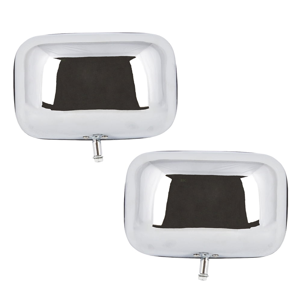 Set Manual 5x8 Chrome Mirrors Swing Lock Plastic Housing Replacement For 80 97 Ford Pickup Truck 96 Bronco Eotz17682e