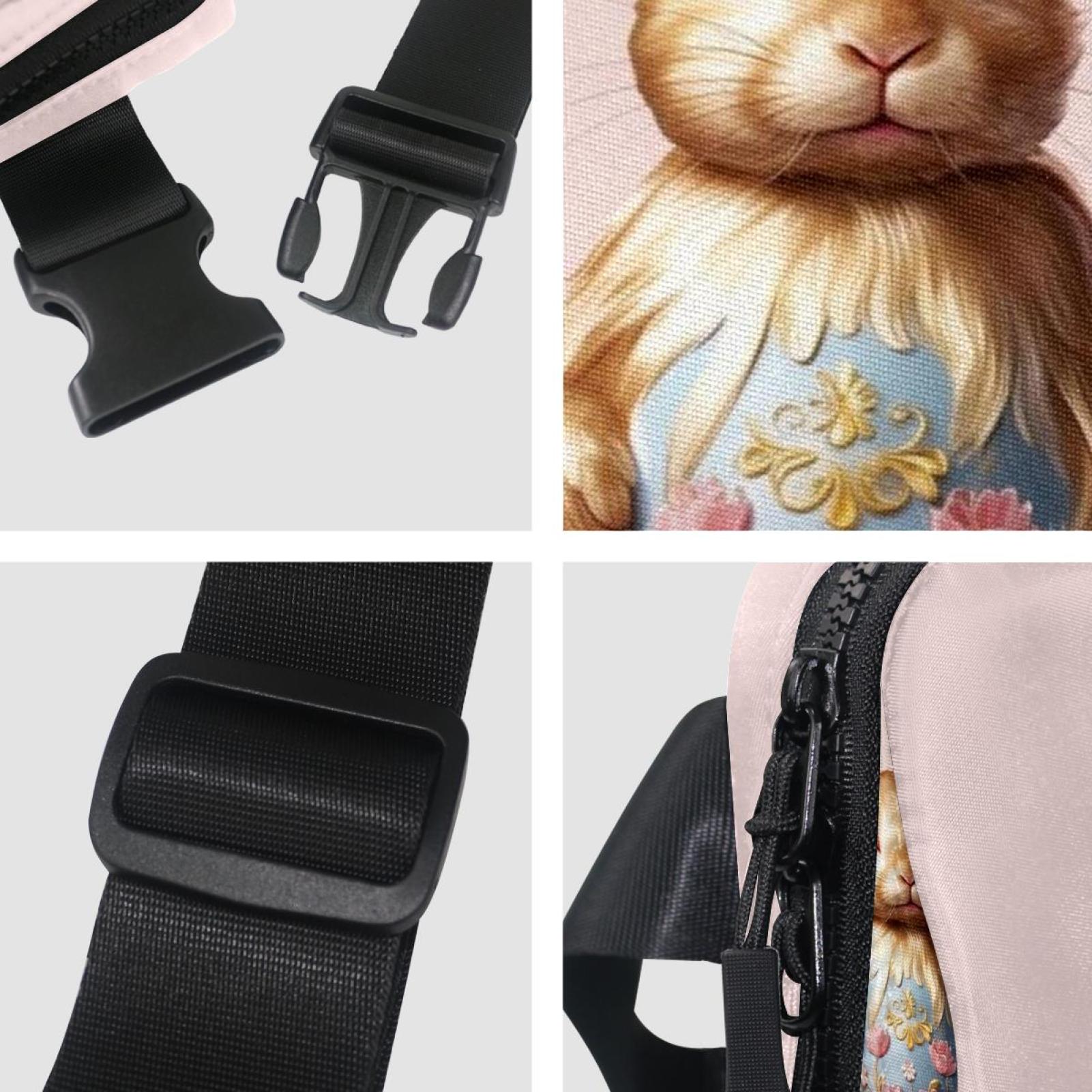 Easter Adjustable Lightweight Waist Bag with Extension Strap - Unisex Crossbody Bag Running Belt