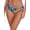Blue Leopard, variant on Women's Plus Size Full Coverage Bikini Bottom Mid Rise Ruched Sides Swim Bottoms