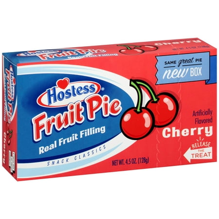 HOSTESS PIE CHERRY - 1 ct. of BOX/8 (Best Ice Box Pies)