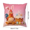 thumbnail image 3 of Nkmbld Easter Decorative Pillow Covers Cute Animals Print Pillowcases Easter Decorations for Sofa Couch Chair Living Room Bed Home Party Gift, 3 of 8