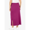 thumbnail image 2 of Woman Within Plus Size Petite Sport Knit Side-Slit Skirt, 2 of 6