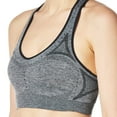thumbnail image 3 of Hanes Womens Sport Seamless Racerback Sports Bra, 2XL, Ebony Heather, 3 of 3