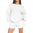 thumbnail image 2 of Suéteres de Cuello Redondo de de Gran Tamaño para Mujer, Tops Bonitos para Otoño e Invierno, Ropa Preppy para Chicas Adolescentes L, 2 of 10