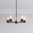 thumbnail image 3 of 2715-MB Millennium Lighting Verlana - 5 Light Chandelier-21.25 Inch Tall and 24 Inch Wide-Matte Black Finish    -Traditional Installation, 3 of 7