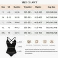thumbnail image 7 of MANIFIQUE Corset Bodysuit Built in Bra - V Neck Bodysuits for Women Tummy Control Shapewear Concert Outfits Club Tops, 7 of 7
