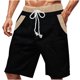 thumbnail image 2 of pstuiky Abreviatura para hombres, Pantalones cortos de trabajo de pierna recta, holgados y cómodos, de color liso, a la moda y para tiempo libre para hombre Pantalones cortos para correr para hombre, 2 of 6