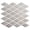 Adriatic-Sheet, variant on Venecia Canalle White 1-in. x 3-in. 3D Framed Diamond Glossy Porcelain Wall Mosaic Tile