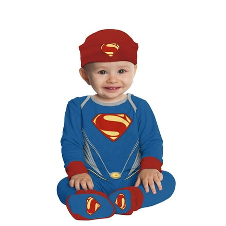 Superman Man of Steel Superhero Fancy Dress Halloween Baby Infant Child