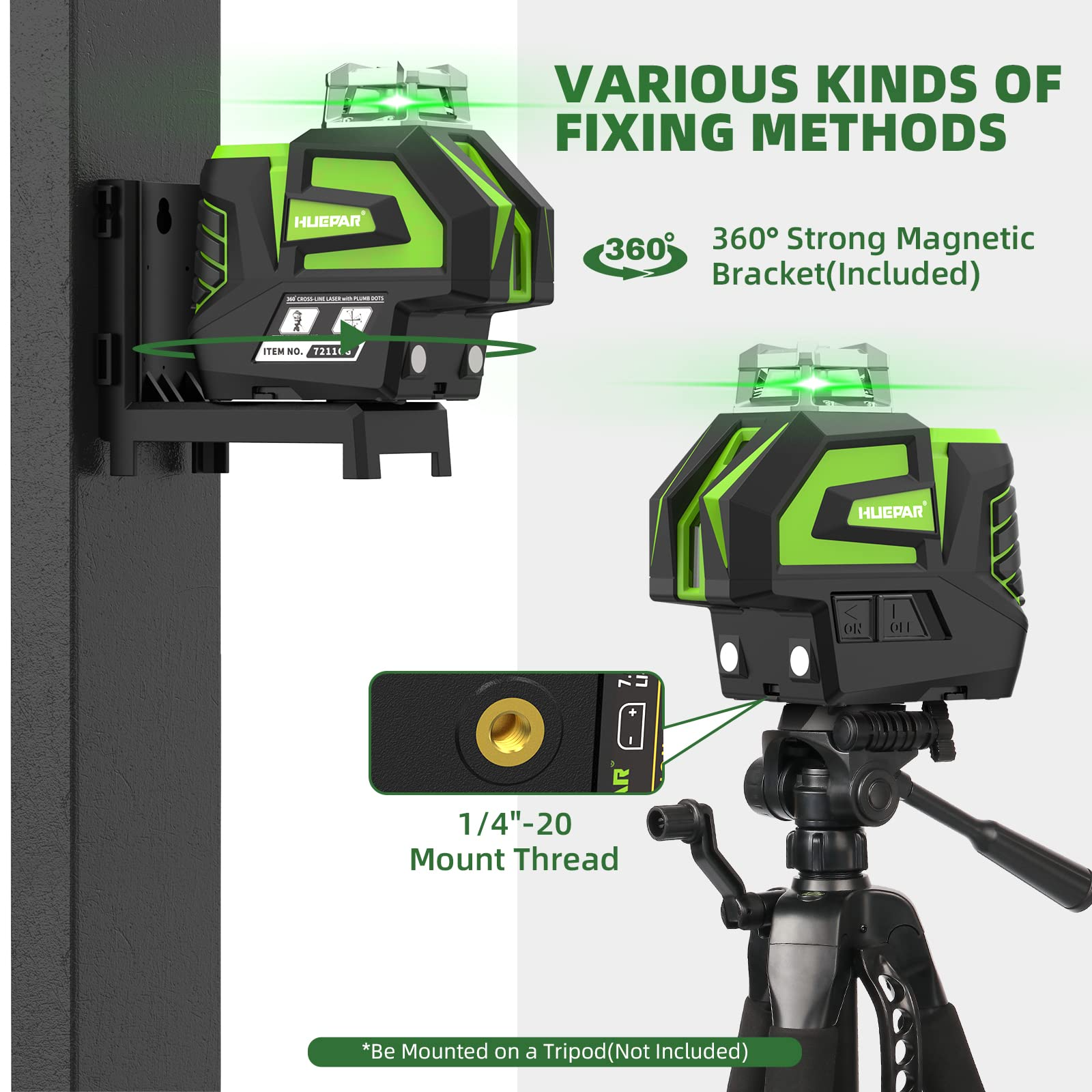 Huepar Self-Leveling Green Laser Level photo 6