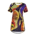 thumbnail image 3 of Gvmfive Women Short Sleeve Round Neck Printed Casual Tunic T-Shirt, 3 of 5