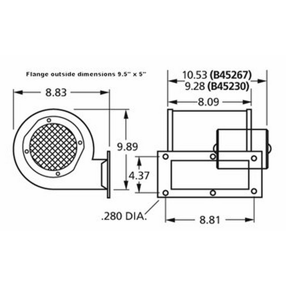 FASCO B45267 Blower,115V,2 SPDT - Walmart.com - Walmart.com