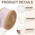 thumbnail image 3 of Uxcell Sheer Organza Ribbon, Gifts Wrap Ribbons with Golden Border for Wedding Party Cherry Blossom Pink, 3 of 5
