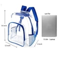 thumbnail image 2 of Mochila Plástica Fomaris Transp. Resistente para Escuela Fest Trabajo Uni Estadio Azul, 2 of 3