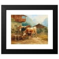 thumbnail image 2 of Joseph Heicke 14x12 Black Modern Framed Museum Art Print Titled - Cows on the Potions, 2 of 5