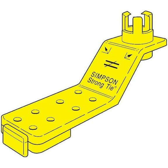 Simpson Strong-Tie AM 1/2 - 1/2" Dia. Anchor Bolt Holder Yellow