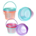 thumbnail image 1 of Cestas de Pascua para niños que buscan huevos con asas, 6 colores, 1 of 7