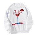 thumbnail image 3 of Sudadera con cuello redondo para mujer, ropa deportiva a la moda, jersey elegante, Tops para desplazamientos, uso diario, regalo de año Nuevo , l L, 3 of 8