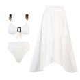thumbnail image 1 of Toimothcn Womens Bathing Suits Solid Color Sexy Swimsuit With Mesh Skirt Two Piece Set Soft Womens Swimming Clothes, 1 of 6
