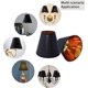 thumbnail image 5 of Juego de 6 pantallas para lámpara de pared, pantallas de tela para lámpara de pared, lámparas de mesa pequeñas, para bombillas de borde de corte, visualización de ajuste de clip, 3 x 6 x 5, 5 of 8